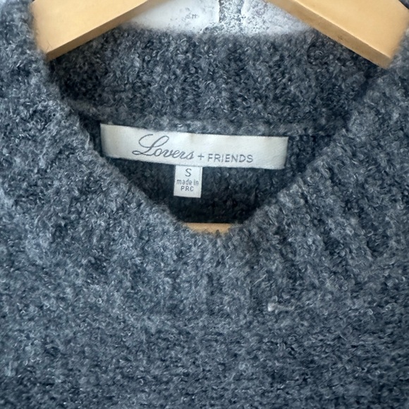 Lovers + Friends | Gray Sweater Dress Lace-up Side Ties - Picture 8 of 9